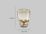 Scandinavian Minimalist Living Room Glass Table Lamp Modern Light Luxury Corner Table Desk Bedside Lamp Bedroom Bedside Creative Lamps - My Store