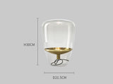 Scandinavian Minimalist Living Room Glass Table Lamp Modern Light Luxury Corner Table Desk Bedside Lamp Bedroom Bedside Creative Lamps - My Store