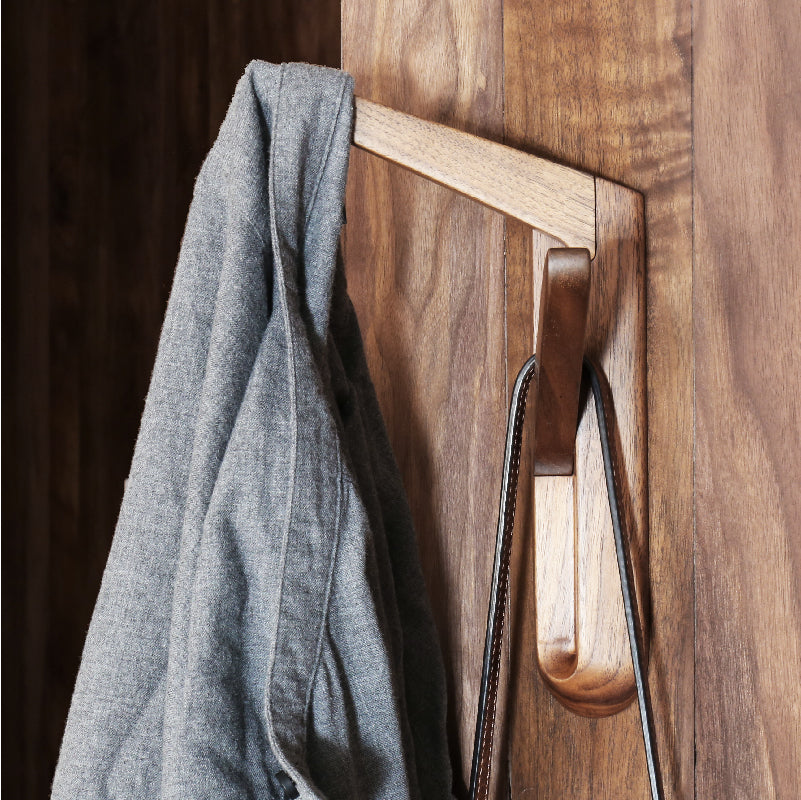 Y Word Clothes Hanging Solid Wood Wall Hanging Wall Hanging Coat Hook - My Store