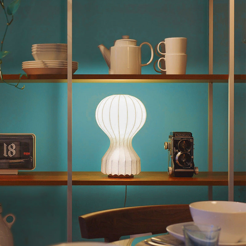 Nordic Living Room Cabinet A Few Decorative Table Lamps Personality Simple Study Bedroom Bedside Lamp Retro Korean Medieval Silk Lamp - My Store