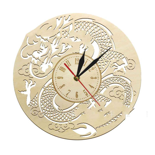 Modeling Wall Clock Modern Chinese Dragon Art Wall Decoration Wall Clock