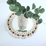 Mirror Handmade Tapestry Makeup Mirror Bedside Decoration Wall Hanging - My Store