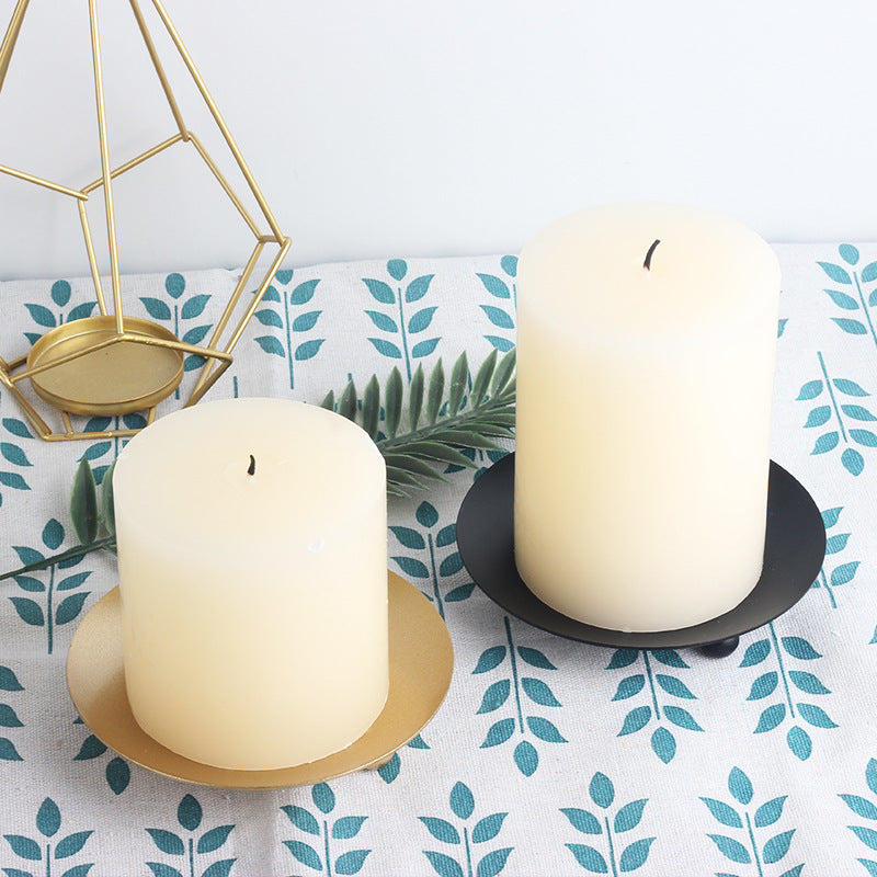 Iron Plate Candle Holder LED Candle Base - My Store