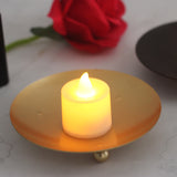 Iron Plate Candle Holder LED Candle Base - My Store