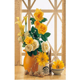 Adult Digital Oil Painting Of Flowers And Butterflies In Vases - My Store