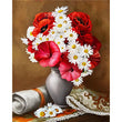 Adult Digital Oil Painting Of Flowers And Butterflies In Vases - My Store