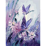 Adult Digital Oil Painting Of Flowers And Butterflies In Vases - My Store