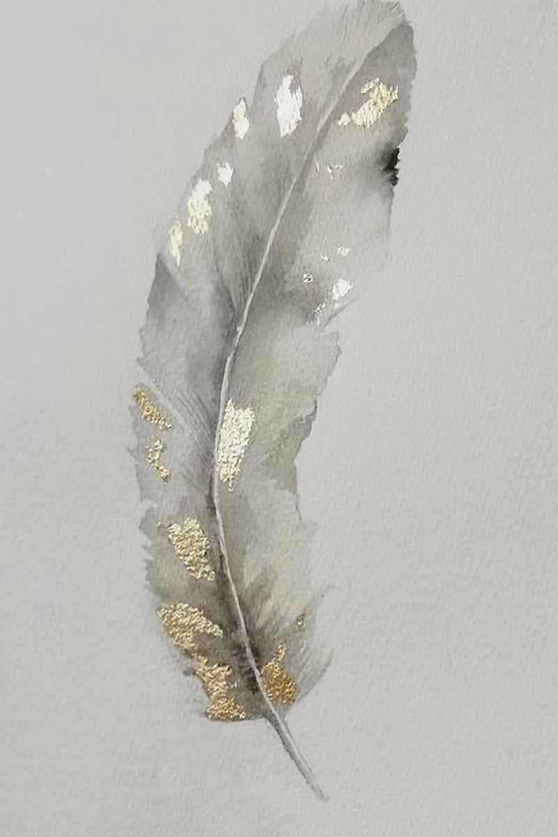 Feather Hanging Wall Art Painting Living Room Background Wall