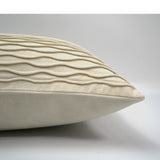 New Beige Wave Pattern Pillows Nordic Modern Minimalist Model Room Sales Office Waist Pillow - My Store
