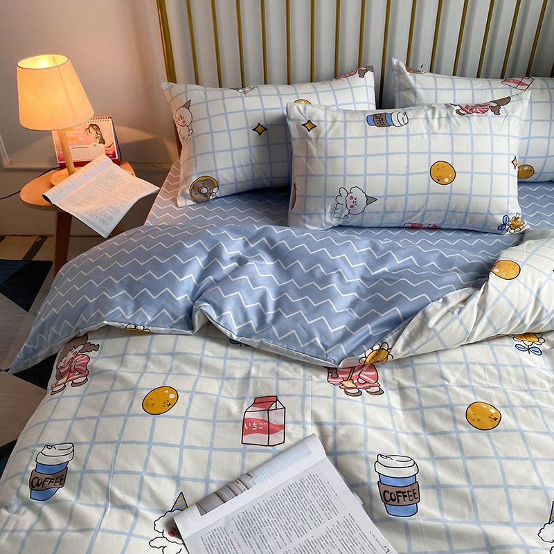 Three-Piece Set Of Single Bed Sheets In Student Dormitory - My Store