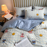 Three-Piece Set Of Single Bed Sheets In Student Dormitory - My Store