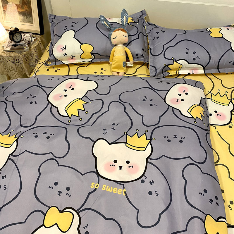 Three-Piece Set Of Single Bed Sheets In Student Dormitory - My Store