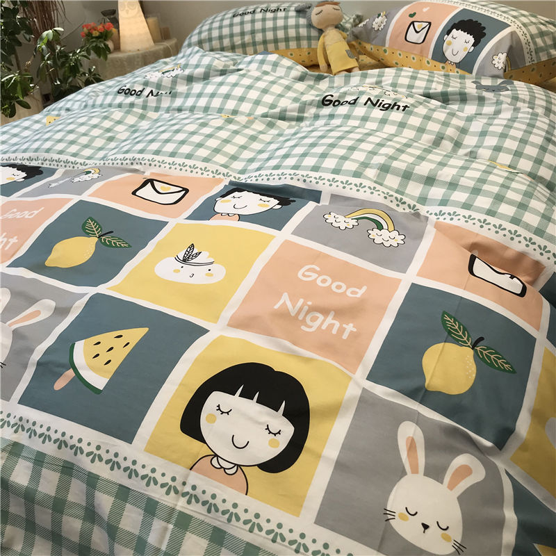Three-Piece Set Of Single Bed Sheets In Student Dormitory - My Store
