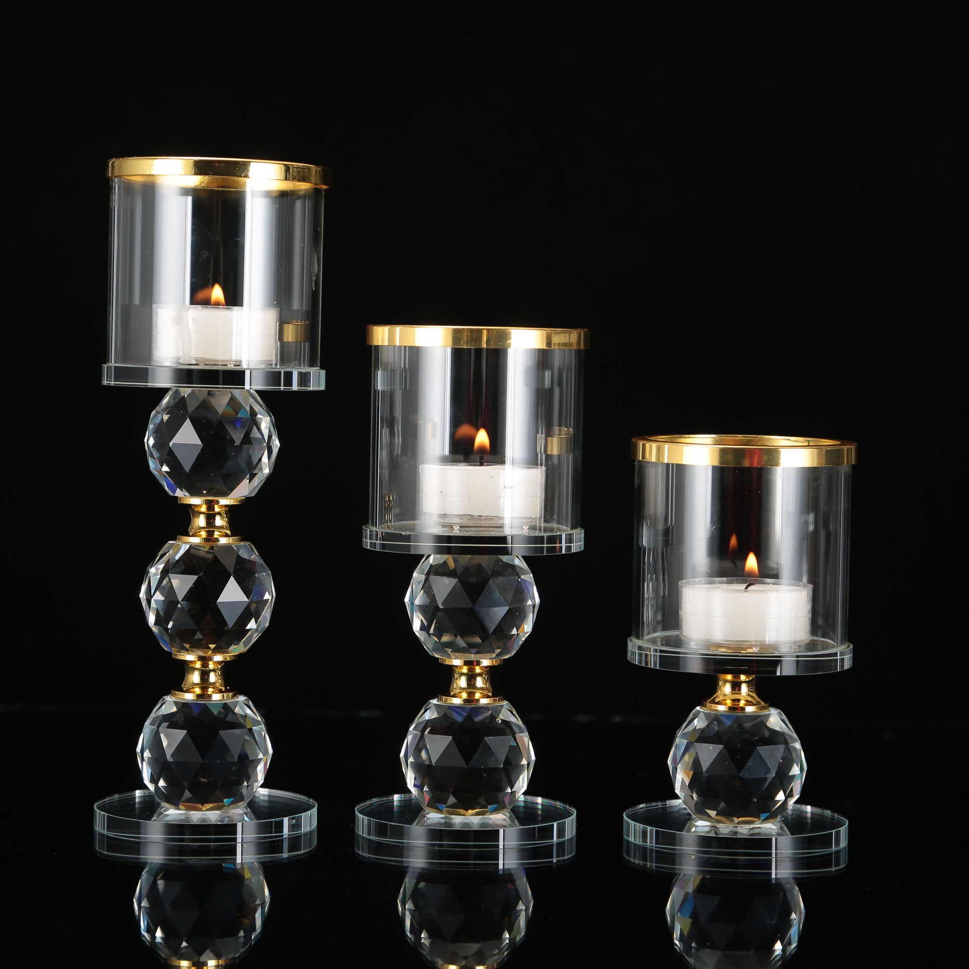 European Romantic Crystal Candle Holder Decoration Hotel Decoration Candle Holder - My Store