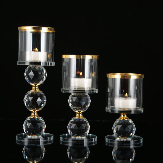 European Romantic Crystal Candle Holder Decoration Hotel Decoration Candle Holder - My Store
