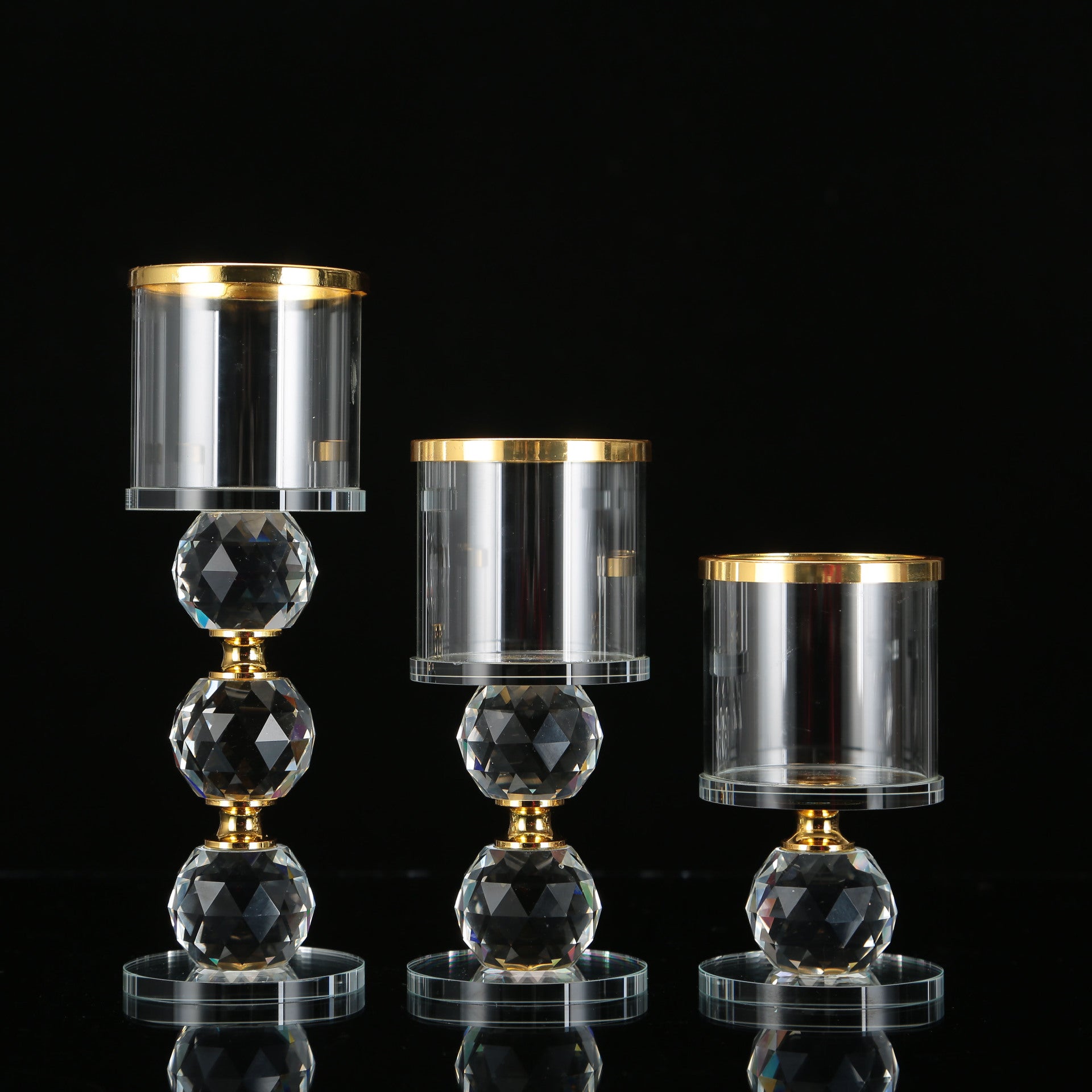 European Romantic Crystal Candle Holder Decoration Hotel Decoration Candle Holder - My Store