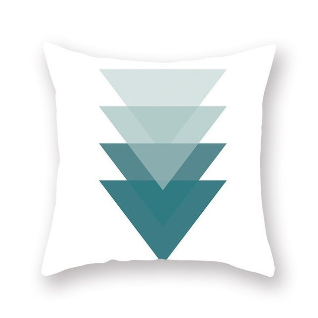 Green geometric pillow cushion cover sofa cushion - My Store