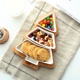 4Pcs Christmas Tree Ceramic Plates - My Store