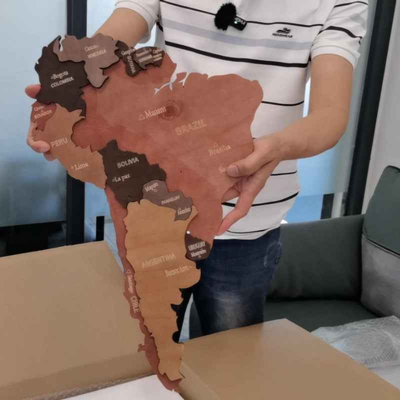 3D World Map Wall Art Large Wall Decoration