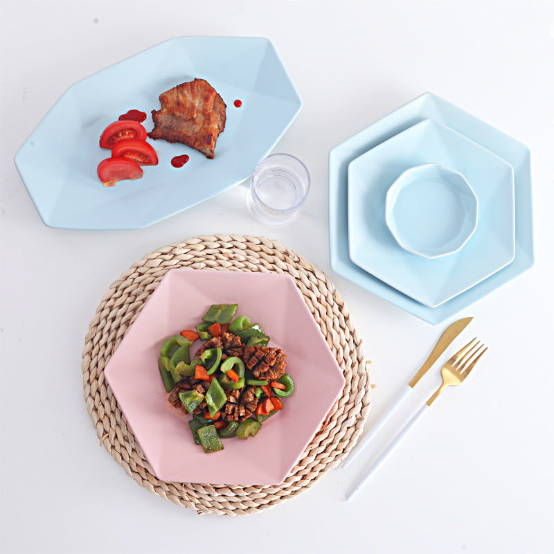 Irregular household ceramic plates - My Store