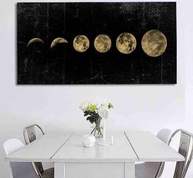 Lunar Eclipse Wall Art Painting