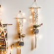 Wall hanging braided rope hanging basket - My Store