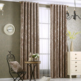 Solid Color Simple Modern Light Luxury Living Room Chenille Blackout Curtains - My Store