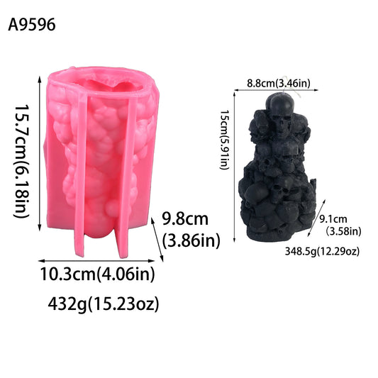 Skull Candle Silicone Mold Candle Mould Three-dimensional Skull Head Candle Mould - My Store