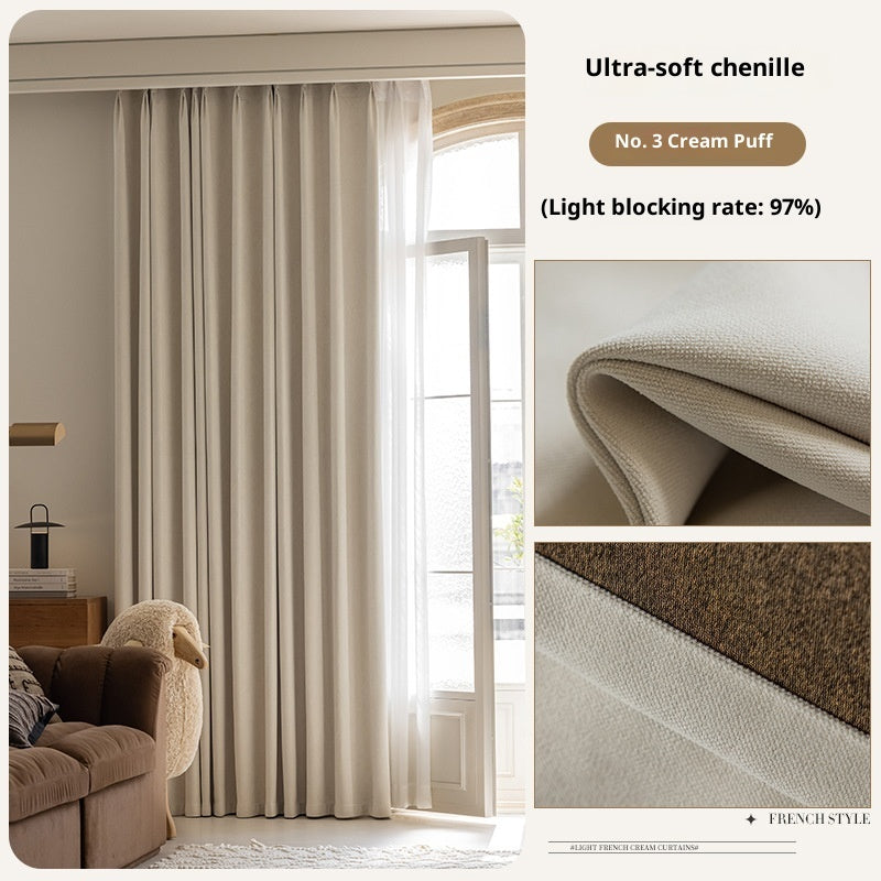 Milky-tea-colored Fully Blackout Nylon Curtains For A High-end Look In The Bedroom - My Store
