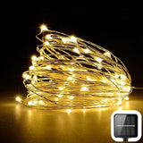 100 200led solar copper wire string light - My Store