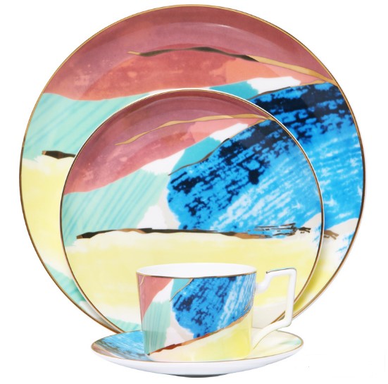 Watercolor Dessert Plates - My Store