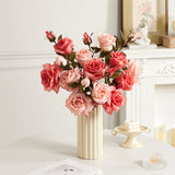 Artificial Flowers Dried Fake Flowers Retro Oil Painting Living Room Decoration - My Store