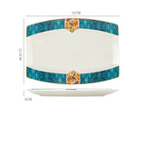 Dinner Plates Ceramic Steak Plate Web Porcelain - My Store