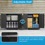 Metal Storage Cabinet With Wheels Rolling Storage Cabinet With 2 Doors And Adjustable Shelves - My Store
