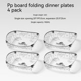 Outdoor Folding Bowls, Tableware, Portable Travel Plates - My Store