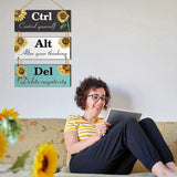 Office Inspirational Wooden Hanging Wall Decoration Frame Pendant Hanging Wall Hanging - My Store