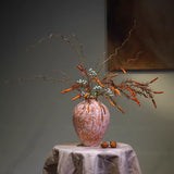 Ceramic Vase Ornament With Artificial Flowers - My Store