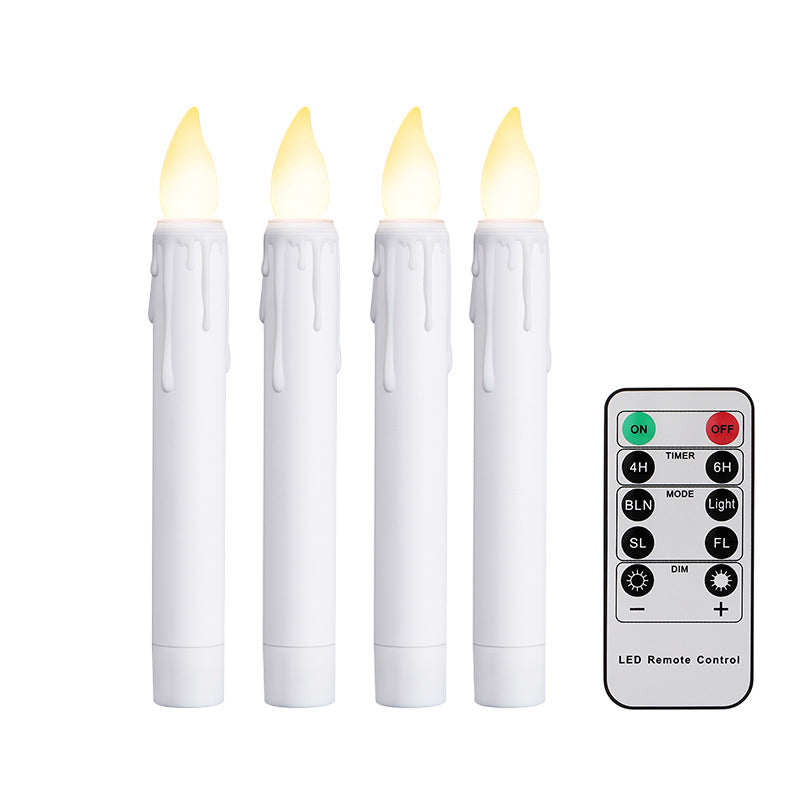 Electronic Candle Remote Control Plastic Strip Candle Light - My Store