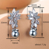 Artificial Pearl Earrings Vintage Wheat Flowers - My Store