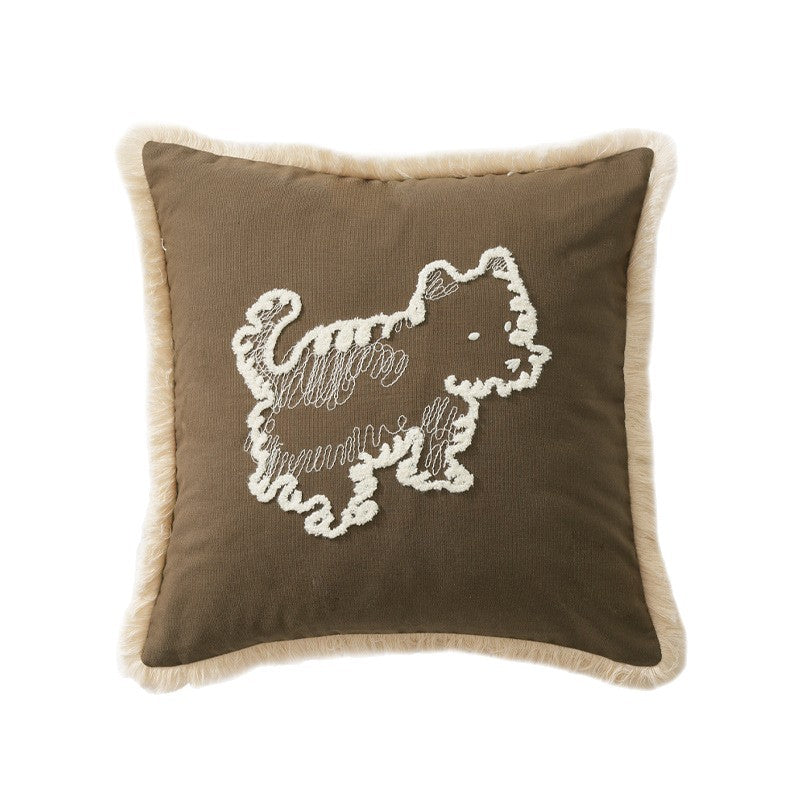 Homestay-style Sofa Living Room Cotton Canvas Throw Pillows - My Store