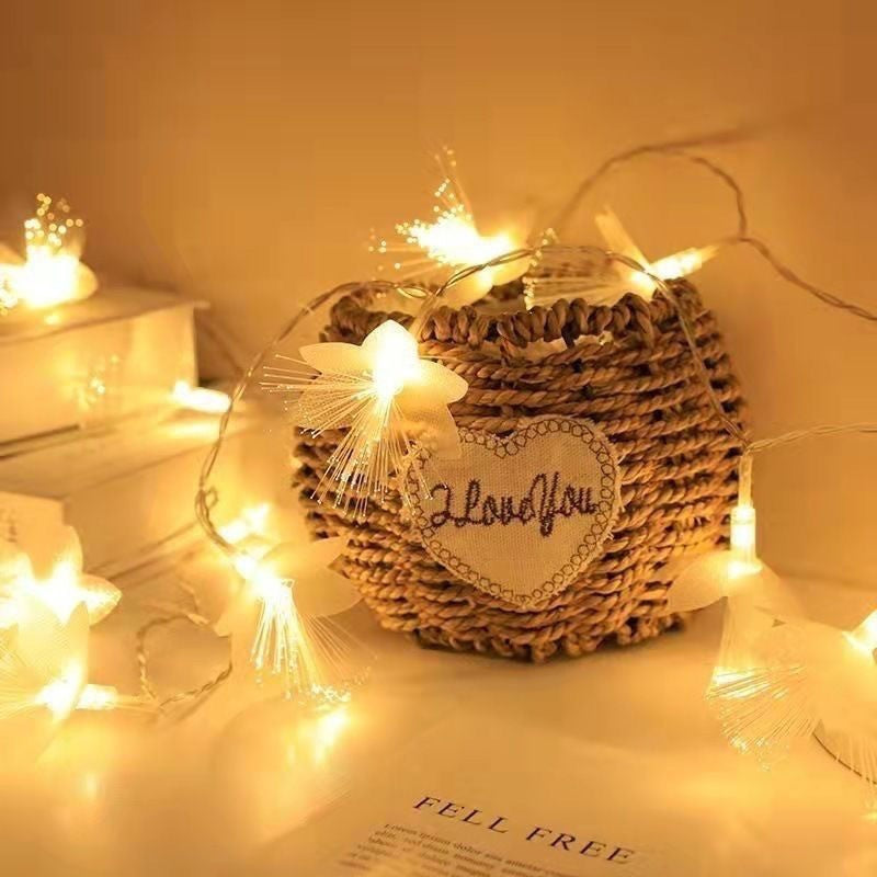 LED Optical Fiber Flower Light String Flashing Light Wedding - My Store