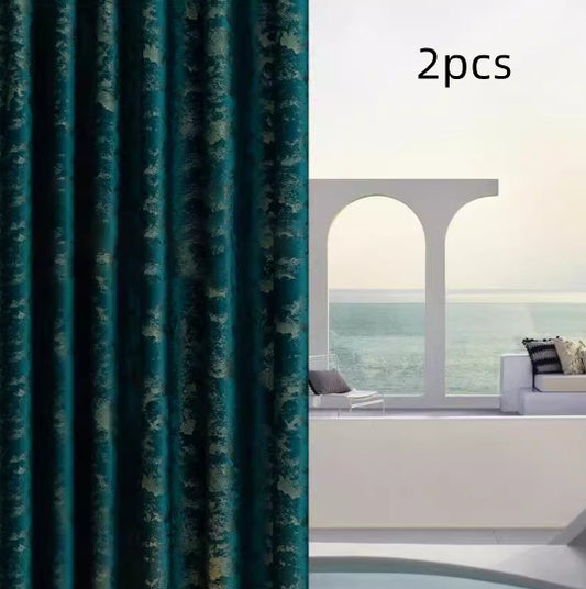 High-end Living Room Curtains In A European-style Minimalist And Modern Design Made From Thick Velvet Fabric - My Store
