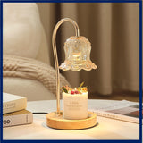 Lily Of The Valley Aromatherapy Wax Melter Solid Wood Candle Warmer Bedroom Ambiance Table Lamp - My Store