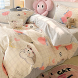 Four-piece Bed Set Pure Cotton Student Dormitory Duvet Cover Sheets - My Store