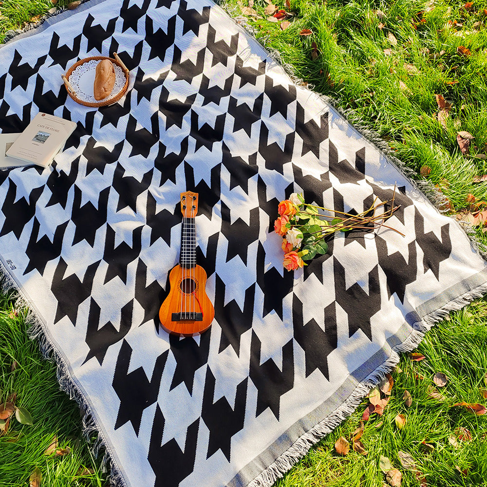 Bohemian Knitted Chenille American Outdoor Camping Rugs - My Store
