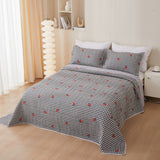 Cotton Twill Bedspread Quilted Bed Sheets Three Piece Set - My Store
