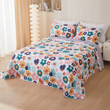 Cotton Twill Bedspread Quilted Bed Sheets Three Piece Set - My Store