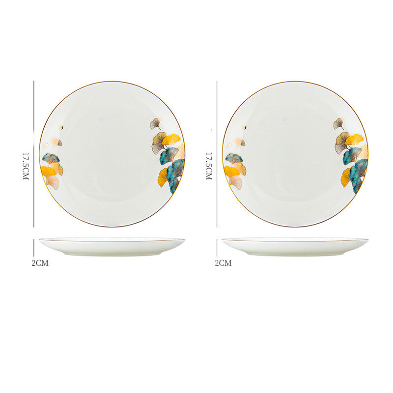 Dinner Plates Ceramic Steak Plate Web Porcelain - My Store