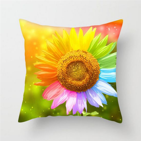 Colorful sunflower cushion cover - My Store