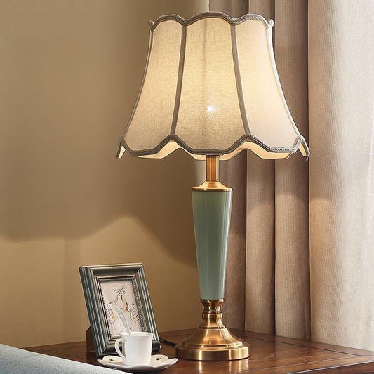 Bedroom Bedside Ceramic Table Lamp Warm Creative Living Room Study Household Lamps - My Store